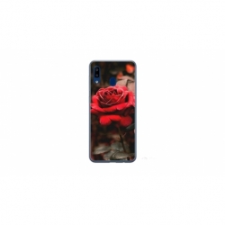 Husa personalizata tip carcasa HQPrint pentru Samsung Galaxy A20e, model Flowers 12, multicolor, S1D1M0160