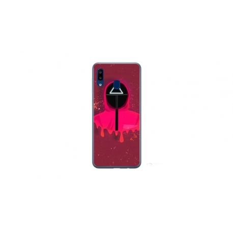 Husa personalizata tip carcasa HQPrint pentru Samsung Galaxy A20e, model Squid Game 6, multicolor, S1D1M0178