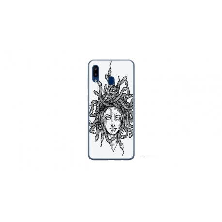 Husa personalizata tip carcasa HQPrint pentru Samsung Galaxy A20e, model Medusa 2, multicolor, S1D1M0230