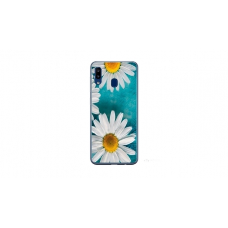 Husa personalizata tip carcasa HQPrint pentru Samsung Galaxy A20e, model Petunia 2, multicolor, S1D1M0239