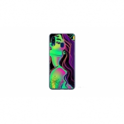 Husa personalizata tip carcasa HQPrint pentru Samsung Galaxy A20e, model Colorful Girl, multicolor, S1D1M0249
