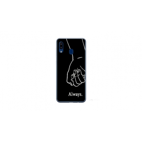 Husa personalizata tip carcasa HQPrint pentru Samsung Galaxy A20e, model Always and Forever 1, multicolor, S1D1M0279
