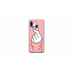 Husa personalizata tip carcasa HQPrint pentru Samsung Galaxy A20e, model Heart Snap, multicolor, S1D1M0285