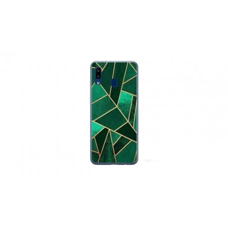 Husa personalizata tip carcasa HQPrint pentru Samsung Galaxy A20e, model Emerald, multicolor, S1D1M0287