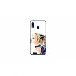 Husa personalizata tip carcasa HQPrint pentru Samsung Galaxy A20e, model Butterfly Fairy, multicolor, S1D1M0294