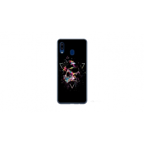 Husa personalizata tip carcasa HQPrint pentru Samsung Galaxy A20e, model Colorful 5, multicolor, S1D1M0302