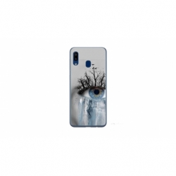 Husa personalizata tip carcasa HQPrint pentru Samsung Galaxy A20e, model Teary Eye, multicolor, S1D1M0307
