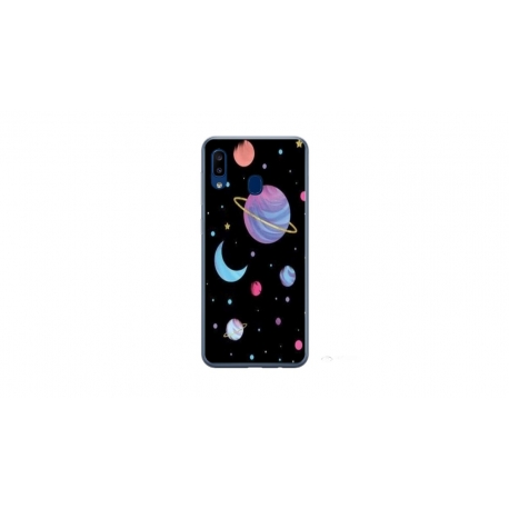 Husa personalizata tip carcasa HQPrint pentru Samsung Galaxy A20e, model Colorful 6, multicolor, S1D1M0311