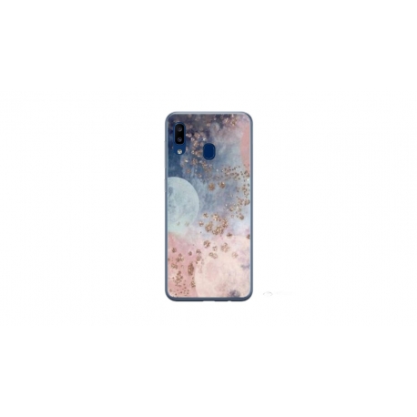 Husa personalizata tip carcasa HQPrint pentru Samsung Galaxy A20e, model Abstract 2, multicolor, S1D1M0335