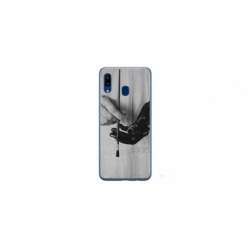 Husa personalizata tip carcasa HQPrint pentru Samsung Galaxy A20e, model Black Paint, multicolor, S1D1M0336