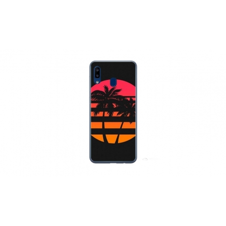 Husa personalizata tip carcasa HQPrint pentru Samsung Galaxy A20e, model Beach View 3, multicolor, S1D1M0337