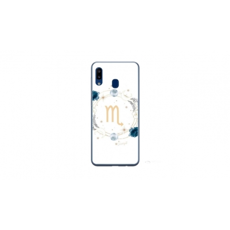 Husa personalizata tip carcasa HQPrint pentru Samsung Galaxy A20e, model Zodiac Circle, multicolor, S1D1M0349