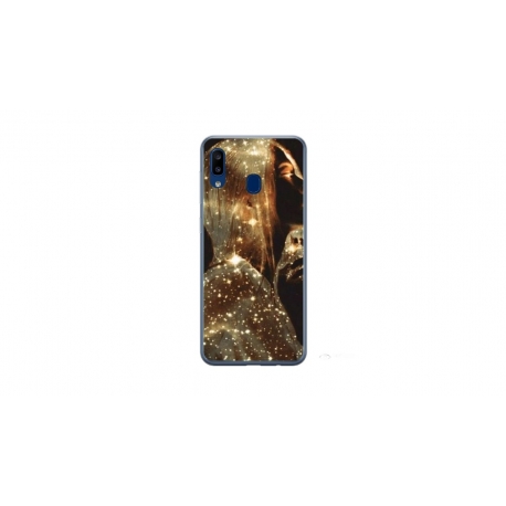 Husa personalizata tip carcasa HQPrint pentru Samsung Galaxy A20e, model Golden Girl, multicolor, S1D1M0350