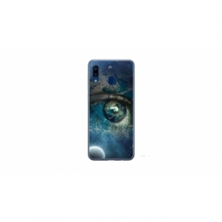 Husa personalizata tip carcasa HQPrint pentru Samsung Galaxy A20e, model Abstract 3, multicolor, S1D1M0362
