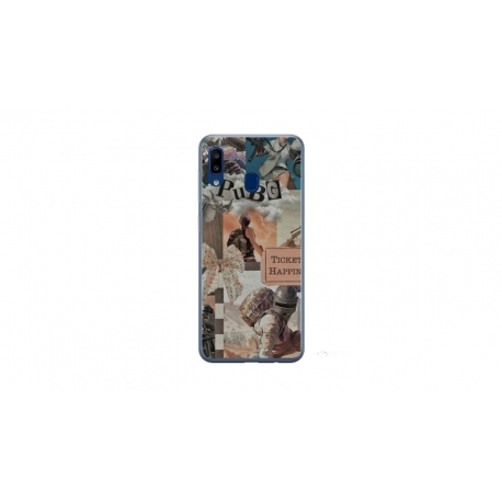 Husa personalizata tip carcasa HQPrint pentru Samsung Galaxy A20e, model PUBG 2, multicolor, S1D1M0363
