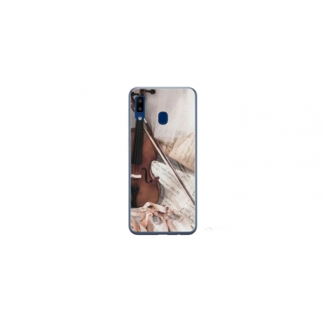 Husa personalizata tip carcasa HQPrint pentru Samsung Galaxy A20e, model Violon, multicolor, S1D1M0371