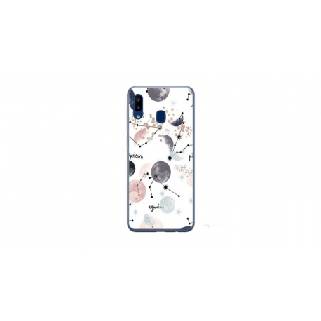 Husa personalizata tip carcasa HQPrint pentru Samsung Galaxy A20e, model Abstract 6, multicolor, S1D1M0372