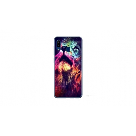 Husa personalizata tip carcasa HQPrint pentru Samsung Galaxy A40, model Celestial Lion, multicolor, S1D1M0002