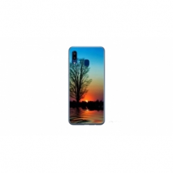 Husa personalizata tip carcasa HQPrint pentru Samsung Galaxy A40, model Apus, multicolor, S1D1M0006