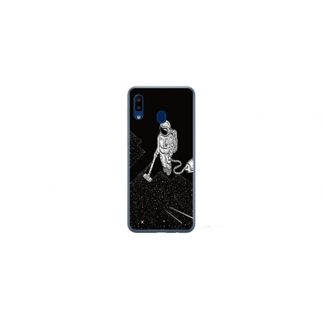 Husa personalizata tip carcasa HQPrint pentru Samsung Galaxy A40, model Vacuum of Space, multicolor, S1D1M0007