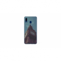 Husa personalizata tip carcasa HQPrint pentru Samsung Galaxy A40, model Big Ben 1, multicolor, S1D1M0013