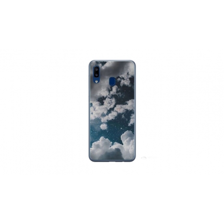 Husa personalizata tip carcasa HQPrint pentru Samsung Galaxy A40, model Blue Sky, multicolor, S1D1M0023