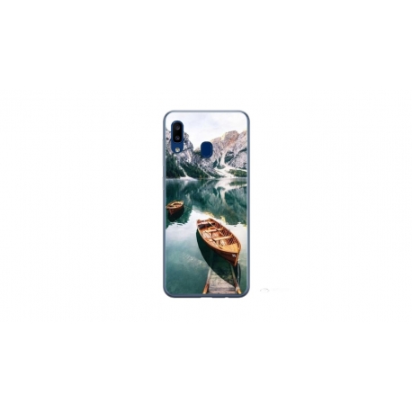 Husa personalizata tip carcasa HQPrint pentru Samsung Galaxy A40, model Boats, multicolor, S1D1M0024