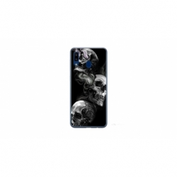 Husa personalizata tip carcasa HQPrint pentru Samsung Galaxy A40, model Skulls, multicolor, S1D1M0032