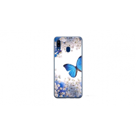 Husa personalizata tip carcasa HQPrint pentru Samsung Galaxy A40, model Butterfly 4, multicolor, S1D1M0041