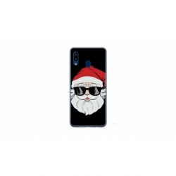 Husa personalizata tip carcasa HQPrint pentru Samsung Galaxy A40, model Cool Santa, multicolor, S1D1M0046