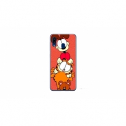 Husa personalizata tip carcasa HQPrint pentru Samsung Galaxy A40, model Garfield, multicolor, S1D1M0085