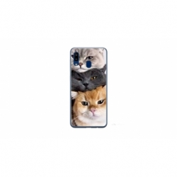 Husa personalizata tip carcasa HQPrint pentru Samsung Galaxy A40, model Cats, multicolor, S1D1M0116
