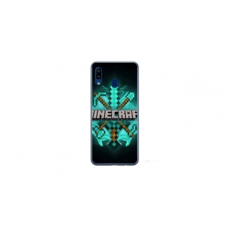 Husa personalizata tip carcasa HQPrint pentru Samsung Galaxy A40, model Minecraft 2, multicolor, S1D1M0126