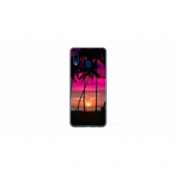 Husa personalizata tip carcasa HQPrint pentru Samsung Galaxy A40, model Beach View 1, multicolor, S1D1M0136