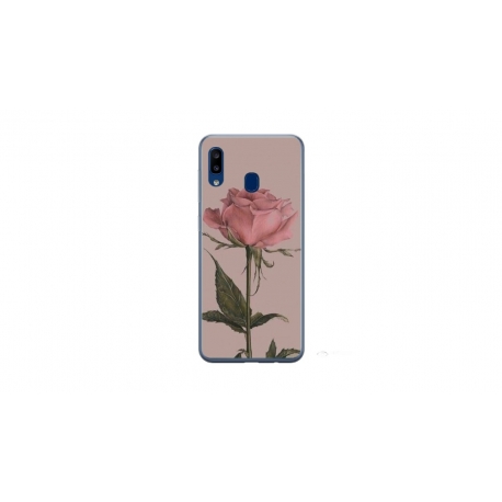 Husa personalizata tip carcasa HQPrint pentru Samsung Galaxy A40, model Flowers 8, multicolor, S1D1M0141