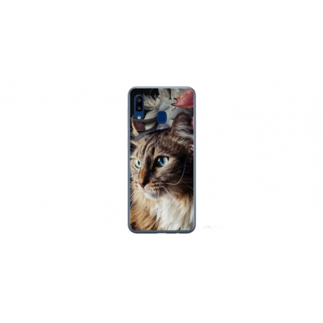 Husa personalizata tip carcasa HQPrint pentru Samsung Galaxy A40, model Cat 1, multicolor, S1D1M0143