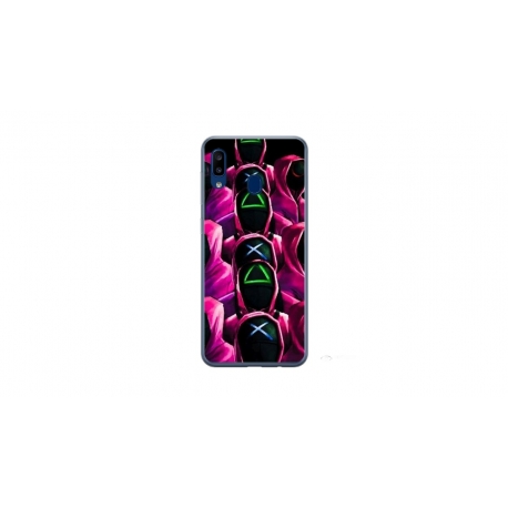 Husa personalizata tip carcasa HQPrint pentru Samsung Galaxy A40, model Squid Game 8, multicolor, S1D1M0180