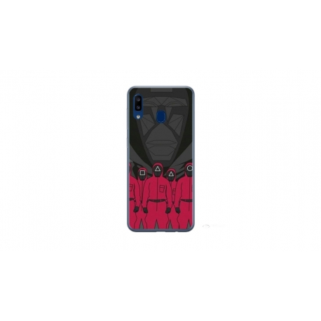 Husa personalizata tip carcasa HQPrint pentru Samsung Galaxy A40, model Squid Game 15, multicolor, S1D1M0187