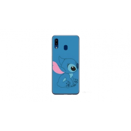 Husa personalizata tip carcasa HQPrint pentru Samsung Galaxy A40, model Blue Stich, multicolor, S1D1M0192