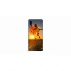 Husa personalizata tip carcasa HQPrint pentru Samsung Galaxy A40, model Sunflower 2, multicolor, S1D1M0194