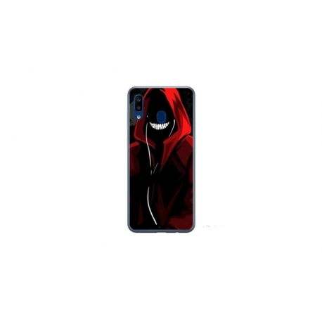 Husa personalizata tip carcasa HQPrint pentru Samsung Galaxy A40, model Evil Hoodie Man, multicolor, S1D1M0197