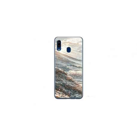 Husa personalizata tip carcasa HQPrint pentru Samsung Galaxy A40, model Ocean Water 1 , multicolor, S1D1M0200