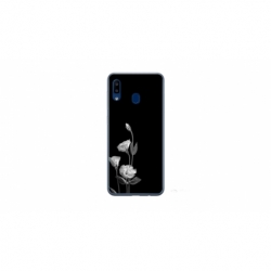 Husa personalizata tip carcasa HQPrint pentru Samsung Galaxy A40, model Abstract Flowers, multicolor, S1D1M0216
