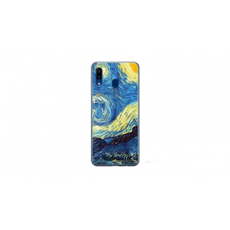 Husa personalizata tip carcasa HQPrint pentru Samsung Galaxy A40, model Van Gogh, multicolor, S1D1M0238
