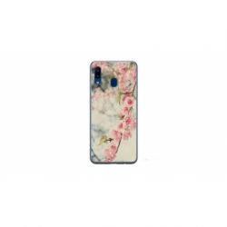 Husa personalizata tip carcasa HQPrint pentru Samsung Galaxy A40, model Flowers 18, multicolor, S1D1M0245