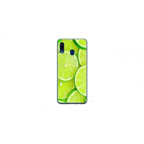 Husa personalizata tip carcasa HQPrint pentru Samsung Galaxy A40, model Lime, multicolor, S1D1M0253