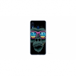 Husa personalizata tip carcasa HQPrint pentru Samsung Galaxy A40, model Gorilla, multicolor, S1D1M0288