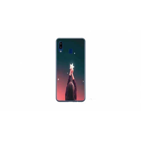 Husa personalizata tip carcasa HQPrint pentru Samsung Galaxy A40, model Star stealing, multicolor, S1D1M0292