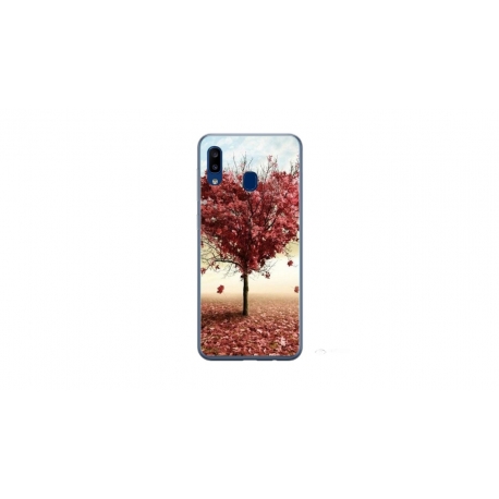Husa personalizata tip carcasa HQPrint pentru Samsung Galaxy A40, model Heart Tree, multicolor, S1D1M0293