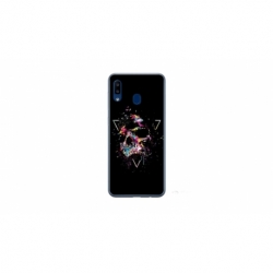 Husa personalizata tip carcasa HQPrint pentru Samsung Galaxy A40, model Colorful 5, multicolor, S1D1M0302